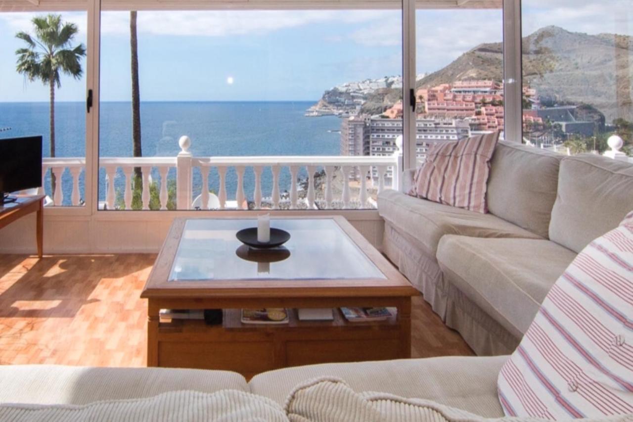 Sunset Balcony With Ocean Views Villa Mogán Exterior photo