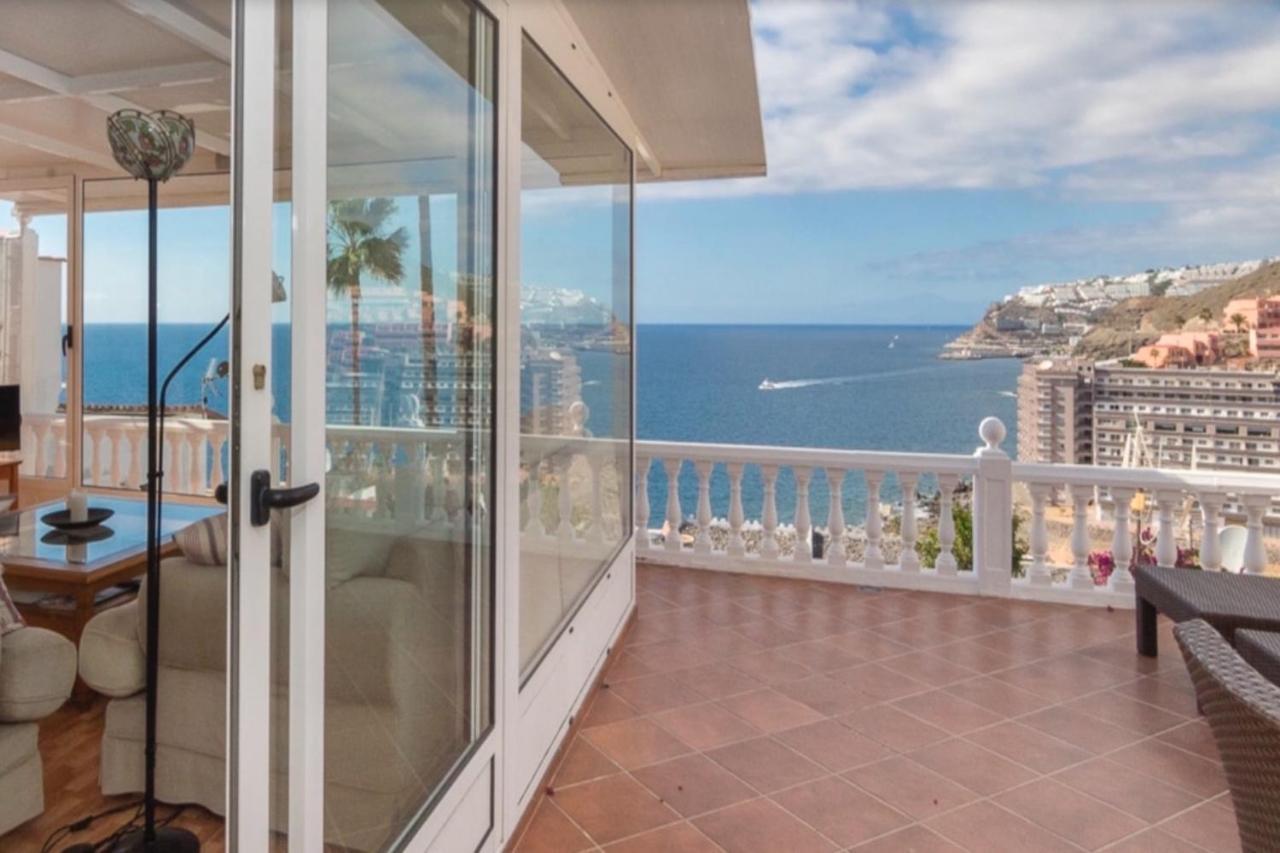 Sunset Balcony With Ocean Views Villa Mogán Exterior photo